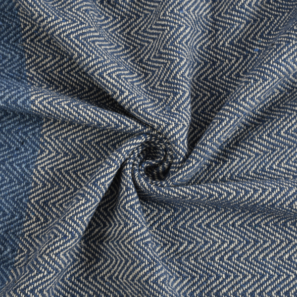 Blue and White Cotton Throw- Sahsaa World