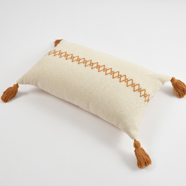 Mustard Woven Cushion - sashaaworld