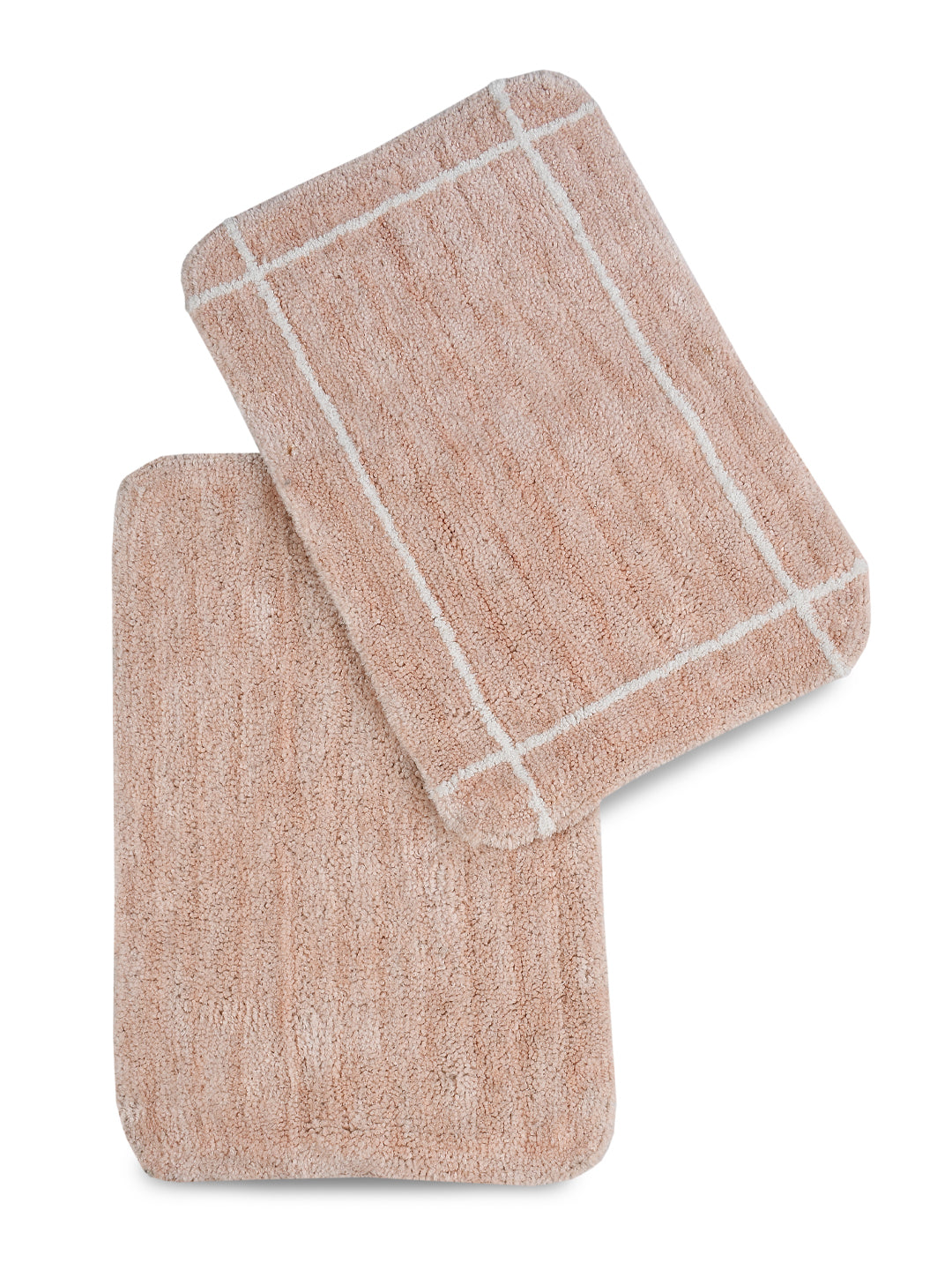 Rose pink Anti- Slip Micro fiber Bathmat Pack of 2