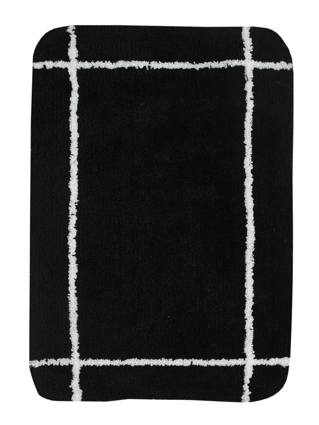 Black  Anti- Slip Micro fiber Bathmat Pack of 2