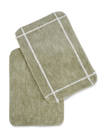 Mint Green Anti- Slip Micro fiber Bathmat Pack of 2