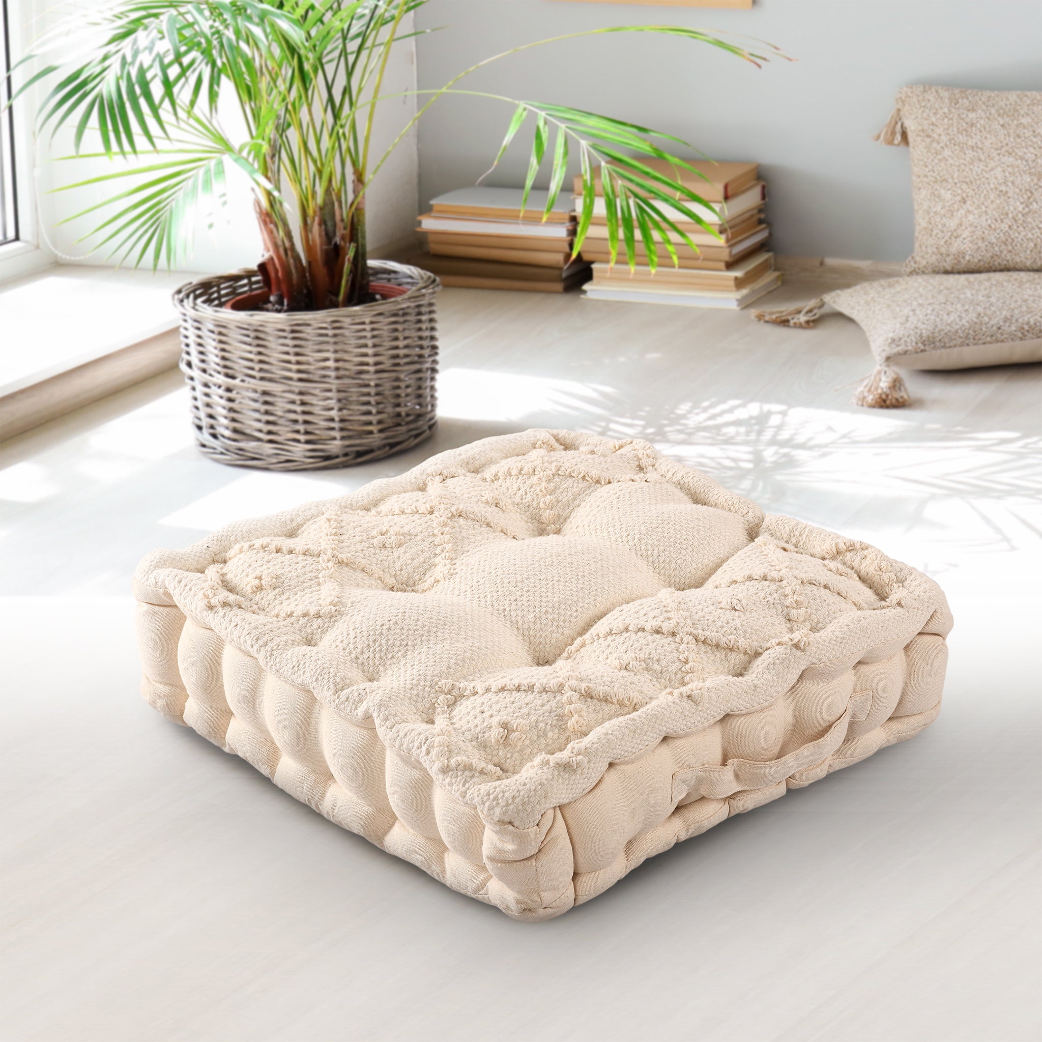 Cream 2025 floor cushion