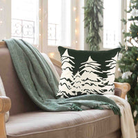 Christmas Tree Printed Cushion Cover