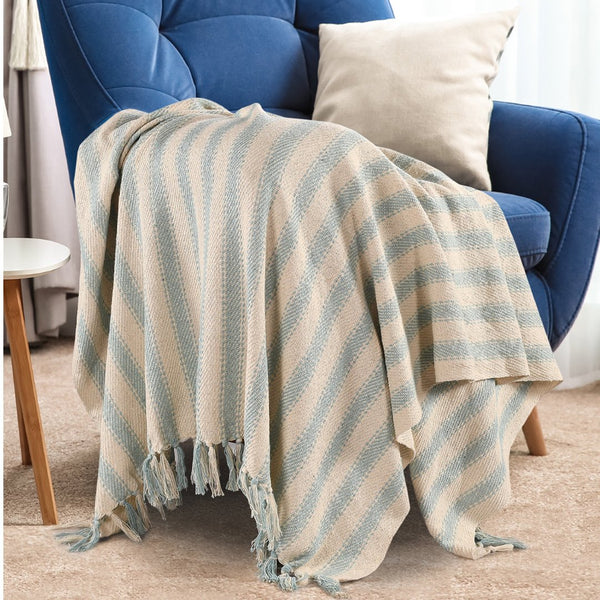 Striped Sofa Throw- sashaaworld