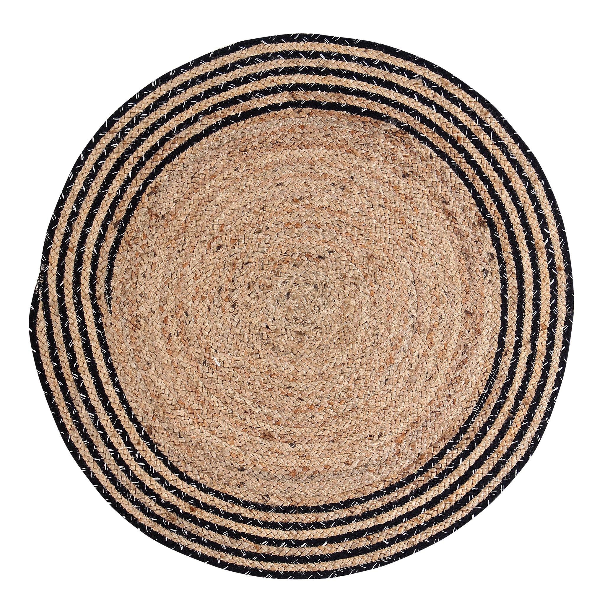 Braided Round Jute rug – Sashaaworld