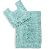 Pack of 2 Anti-skid Solid Bathmat and Contour set - Sashaaworld