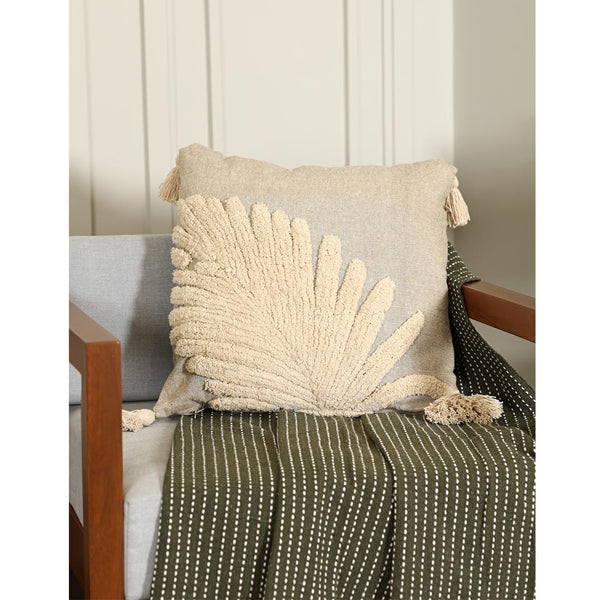 Leaf Tufted Cushion Cover - Sashaa World