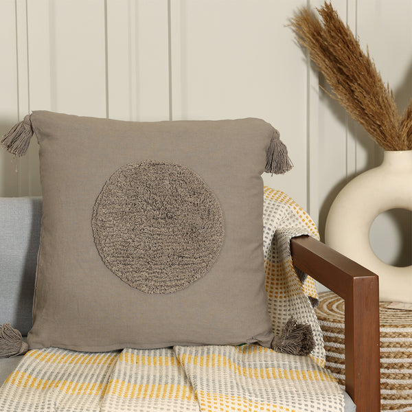 Circle Tufted Cushion Cover-Sashaa World