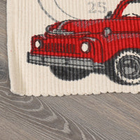 Red Truck Christmas Tree Rug -  sashaaworld 