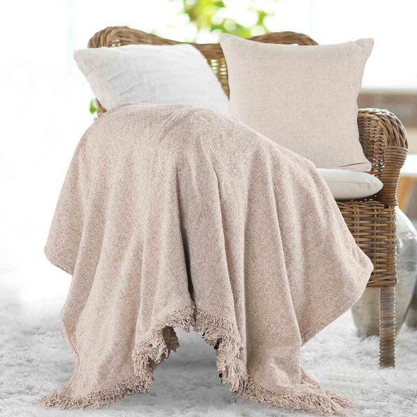 Chenille Cushion Cover- Natural Beige